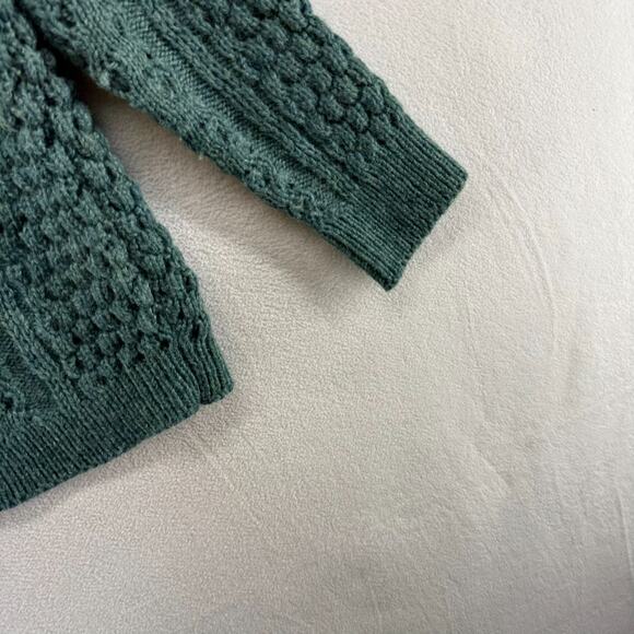 Vintage John Molloy Sweater Fits Large Green Donegal Ireland Fisherman Wool 90s - Picture 9 of 10